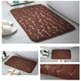 thumbnail image 3 of Tuvgenk Quick Dry Bathroom Rugs Absorbent Non Slip Bath Mat Small Rectangle Brown 1'X2' Shower Mat, 3 of 5