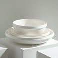 thumbnail image 4 of Stone Lain Verso 24-Piece Dinnerware Set Porcelain, White, 4 of 6