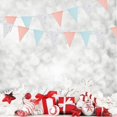 thumbnail image 4 of Cheerland Party Decorations Triangle Pennant Banner Flag, Pastel Blue Silver Pink, 40 ft, 4 of 7