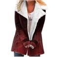 thumbnail image 1 of Puntoco Abrigo Mujer Invierno Cálido Compuesto Felpa Botón Solapas Chaqueta Outwear Abrigo Liquidación Puntoco Puntoco-1, 1 of 4