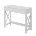 thumbnail image 3 of Convenience Concepts Oxford 30 inches Tall 1 Drawer 36-inch Desk, White, All Ages, 3 of 6