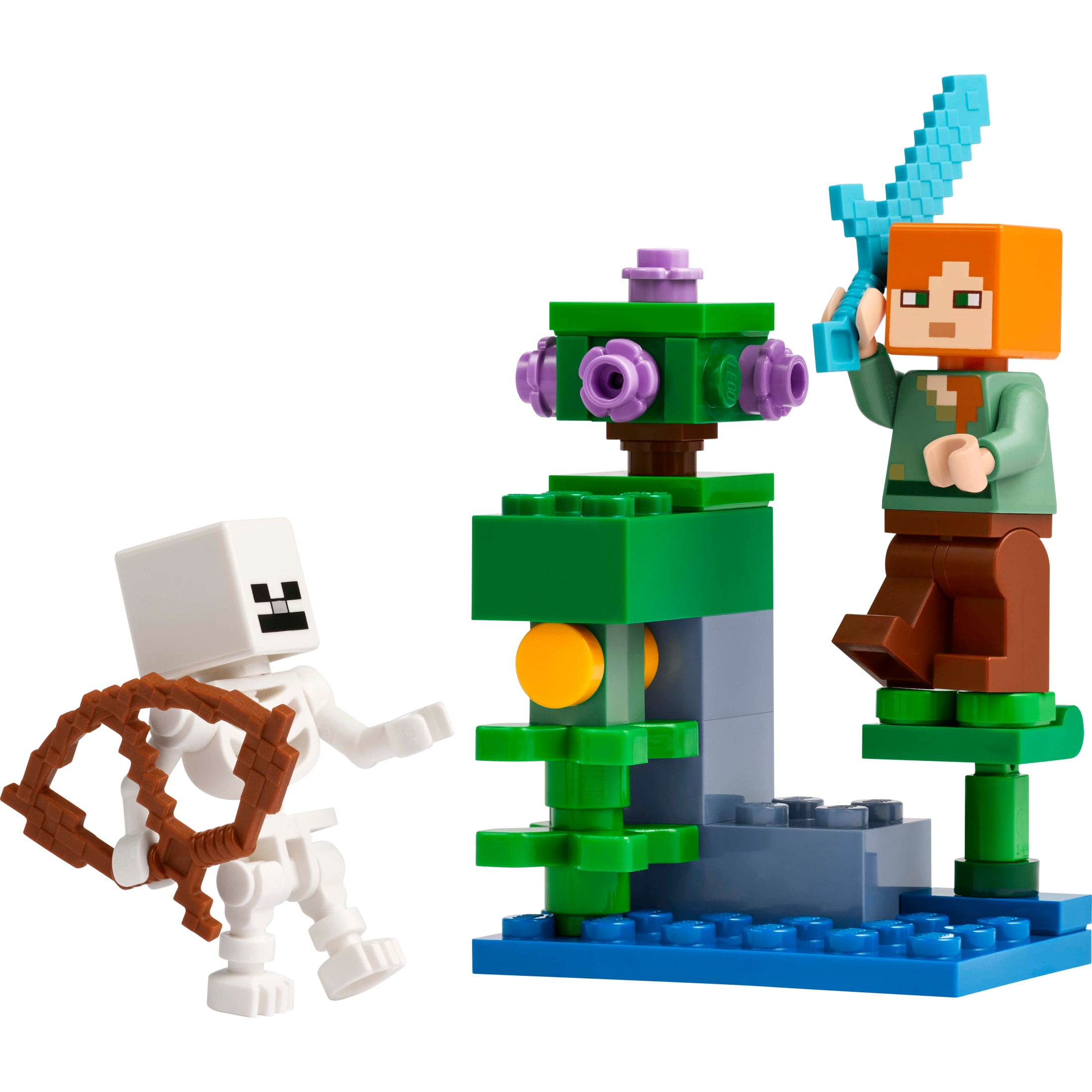 LEGO Minecraft Gift Set - 5 epic sets with 15 characters in 1 Box: Steve’s Desert Expedition, The Armory, The Nether Lava Battle, The Illager Desert Patrol, and The Lush Cave Fight - 66805