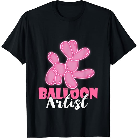 Balloon Artist Balloon Animal Balloon Twisting Dog Balloon T-Shirt men and women can wear, black, white, gifts