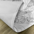 thumbnail image 5 of Ambesonne Sloth Place Mats Set of 4, Animal Floral Detail, Standard Size, Black White, 5 of 6
