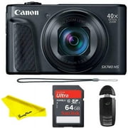 Canon PowerShot SX740 HS Digital Camera (Black) - Buzz-Photo Accessories Bundle