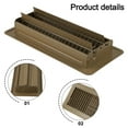 thumbnail image 3 of 4*10 Inch Floor Vents High-efficiency Air Cover Register Covers Central Conditioner Grille For Home Rv Iron Anti-blocking, 3 of 8