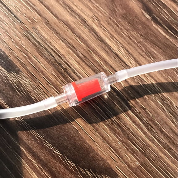 OFFIGAM 20 Pieces Red Plastic Aquarium Check Valves for Fish Tank Air Pump Accessories