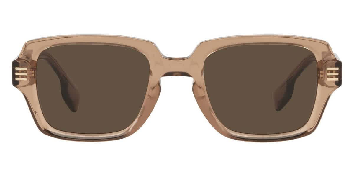 Burberry Eldon Dark Brown Rectangular Men's Sunglasses BE4349 350473 51 ...