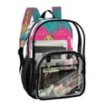 thumbnail image 5 of Iauyy Clear Backpack Heavy Duty PVC Transparent Backpack for College Workplace, Blonde Woman, 5 of 8