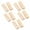 Rectangle, variant on Valentine's Gift Wood Sign Place Card Holders for Wedding Centerpieces Tabletop Decor 10 Pieces