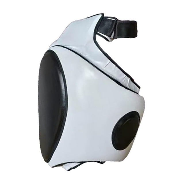 Almohadilla de protección del muslo de kickboxing con correas ajustables PU Cuerpo de cuero Protector de patada de patada para entrenamiento Taekwondo DERECHA