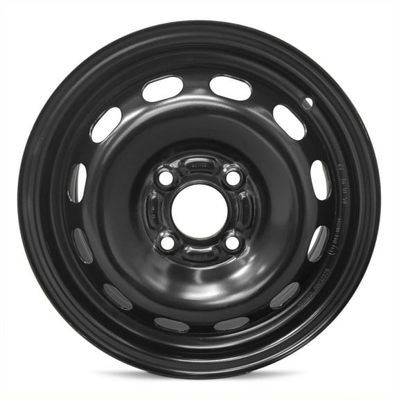 Wheel Rim for 1995-2000 ford Contour 14 in Black Steel Rim Direct Fit