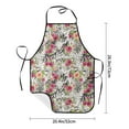 thumbnail image 4 of Naloa 1Pack Adjustable Bib Apron Waterdrop Resistant Cooking Kitchen Aprons for Women Men Chef, Roses Mixed Zebra Print, 4 of 5