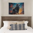 thumbnail image 4 of Kdxio Moonlit Night Sky Wolf Wall Hanging Tapestries Banner For Bedroom College Dorm Home Living Room Party Decor 29X37 In, 4 of 8
