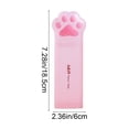thumbnail image 4 of Summer Saving!Back_to_School Saving!School_Supplies!Under $1 dollars!Special Pencil Case Pouch, Cats Paw Shaped Plastic Pencil Case Multifunctional Stationery Organizer, Pink, 4 of 9