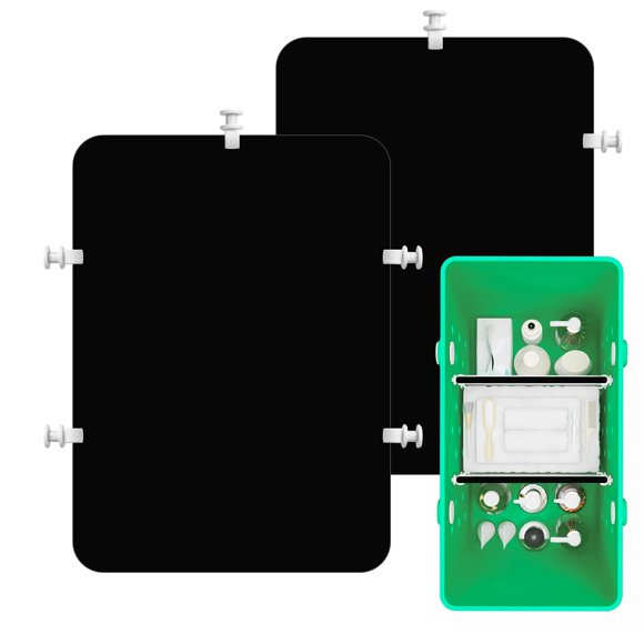 Bandeja divisoria Caddy DGLOZE, 2 unidades, para bolsa Bogg, negra