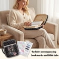 thumbnail image 4 of Yuyamidu Eagle Bible Cover Case for Women American Flag Quilted Bible Carrying Case with Bible Tabs Bookmarks Portable Bible Cover Black Bible Carrying Cases Bag with Tote Handle, 4 of 8