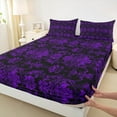 thumbnail image 3 of Castle Fairy Teenagers Boho Damask Bed Sheets,Hippie Traditional Flower King Sheets, 3 of 7
