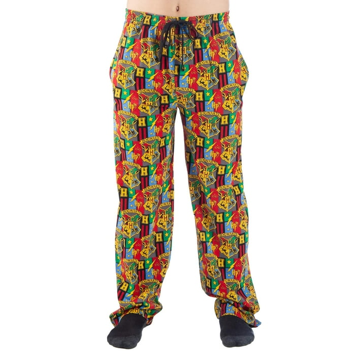 Harry Potter Men's House Crests All-Over Print Pajama Pant - Walmart.com