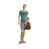 SSWBasics Female Caucasian Complexion Fiberglass Mannequin - Size 6 Height 5'11" - Molded Brown Hair - With Base