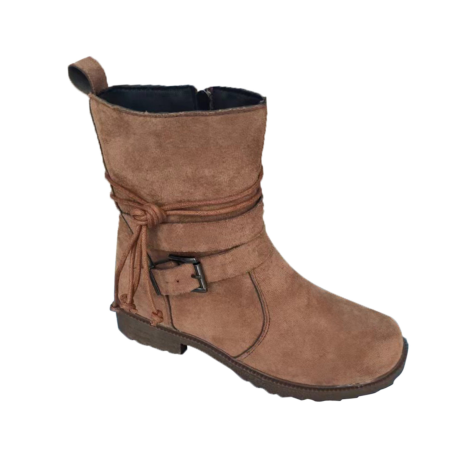 KaLI_store Hiking Boots Women Women Chelsea Boots Buckle Ankle Boots ...