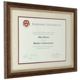 thumbnail image 2 of Excello Global Products Photo Document Frame: 8.5x11 with Double Mat Graduation Diploma Certificate Holder Wall Frame (Brown/Burgundy) - EGP-HD-0307, 2 of 6
