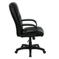 thumbnail image 6 of Flash Furniture Jessica High Back Black LeatherSoft Executive Swivel Office Chair with Oversized Headrest and Arms, 6 of 8