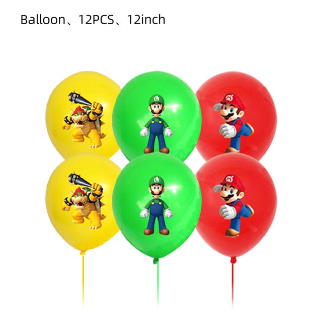 Super Mario Bros Fiesta De Cumpleaños Platos Taza Pajitas Bros Decoraciones Bandera Suministros De
