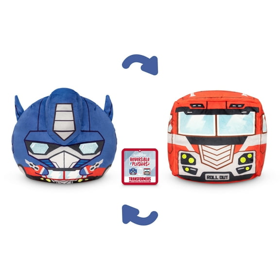 TeeTurtle Transformers Optimus Prime 6 Inch Reversible Plush Toy