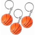 thumbnail image 1 of 3pcs Basketball Ball Sport Keyring Keychain, 1 of 4