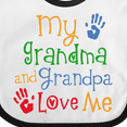 thumbnail image 4 of Inktastic My Grandma and Grandpa Love Me Boys or Girls Baby Bib, 4 of 4