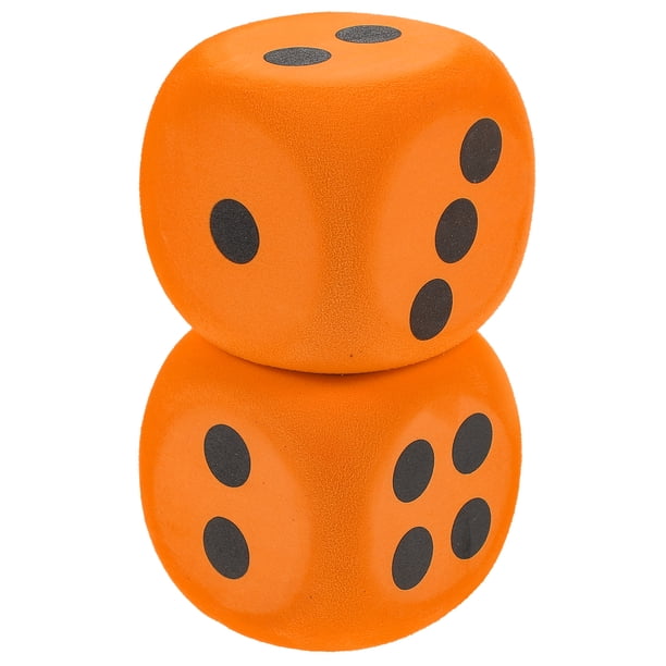 WORGEOUS Juego de dados EVA grandes, 2 uds., dados portátiles, accesorios para fiesta, juguete para fiesta