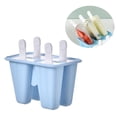 thumbnail image 3 of Molde de Silicona para Hacer Paletas de Hielo Sunnimix 4 Celdas Azul, 3 of 8