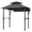 Gray, variant on PYY Heavy Duty Steel Grill Gazebo 8' x 5' with Double for Patio Backyard, Garden -Tier Roof, 7' x 3' Awning, Shelves, 10 Hooks, LED Lights, Outdoor BBQ Canopy Shelter, Claret Red