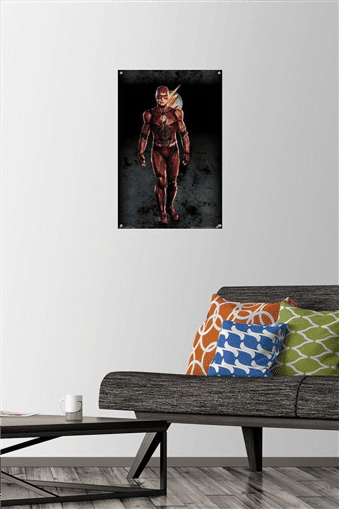 DC Comics Movie - Justice League - The Flash Wall Poster with Push Pins, 14.725" x 22.375"