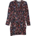 thumbnail image 1 of IRO Vestido cruzado de seda sintética para mujer, negro, M/38 (US 6), 1 of 1