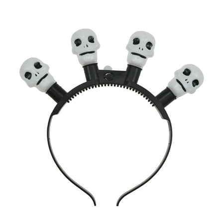

Day of The Dead Decor Hairband Hair Hoop Flashing Decoration Accessories Led Light Hairband Headpiece for Women Girls Kids Trick Or Day of The Dead Art