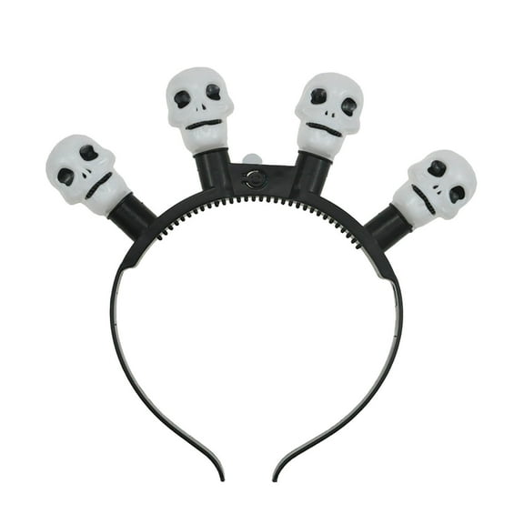 Day Of The Dead LED Hairband Flashing Halloween Headpiece Party Light-up Decoration For Women Girls Kids Trick Or Art Accessories