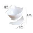 thumbnail image 3 of YOTQUSKI Cat Bowls Elevated Tilted, Dog Food Bowls, Raised Cat Food Bowls, Anti Vomiting Tilted, Cat Bowls Elevated Tilted Whisker Friendly, 3 of 3