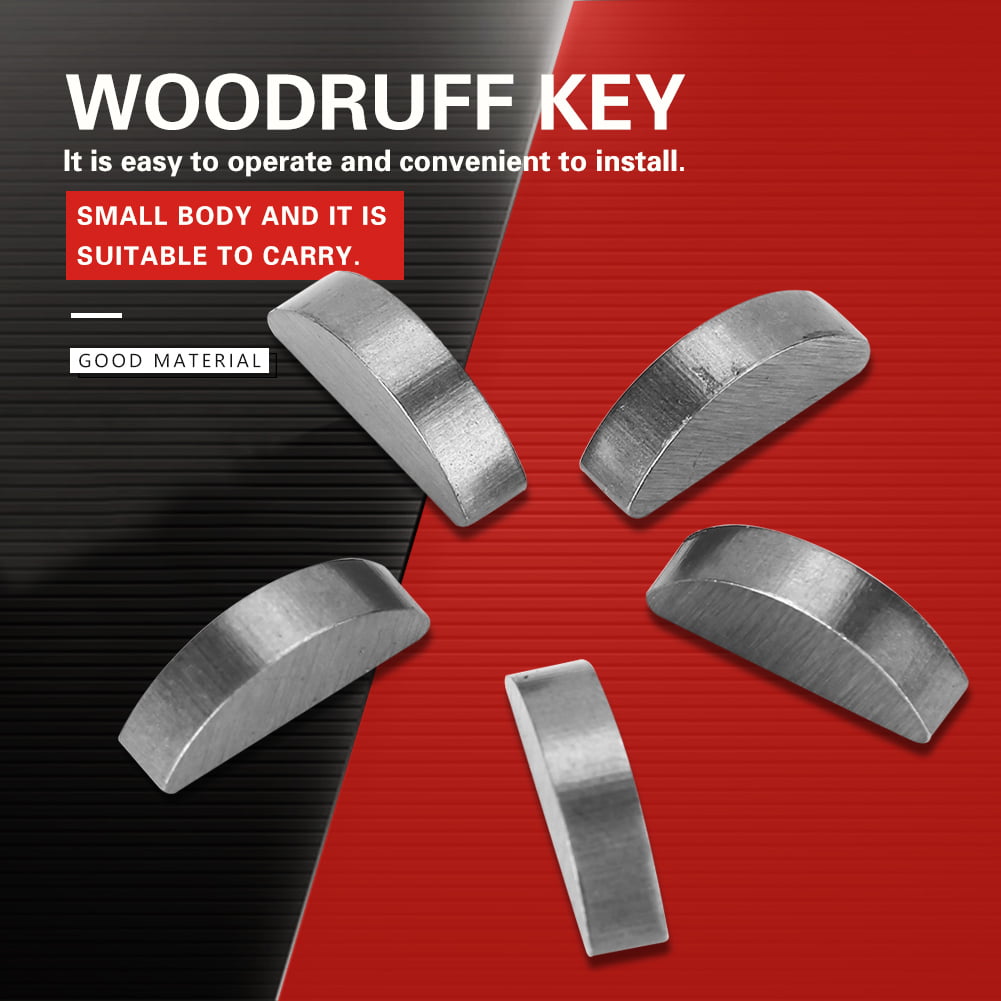 Woodruff Key 50 Pieces Key Woodruff Industrial 45 # Steel Woodruff Assortment 