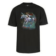 thumbnail image 1 of Camiseta de manga corta Galaxy Cat Knight Unicornio - Negro - Pequeño Gravity Trading Camiseta de manga corta, 1 of 1