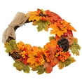 thumbnail image 2 of Fall Wreath, Autumn Wreath Artificial Handmade Exquisite Lifelike Decorative  For Home Decoration For Window For Door, 2 of 8