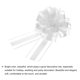 thumbnail image 4 of Uxcell Gran Lazo de Organza para Envolver Regalos de Boda y Navidad Blanco, 4 of 6