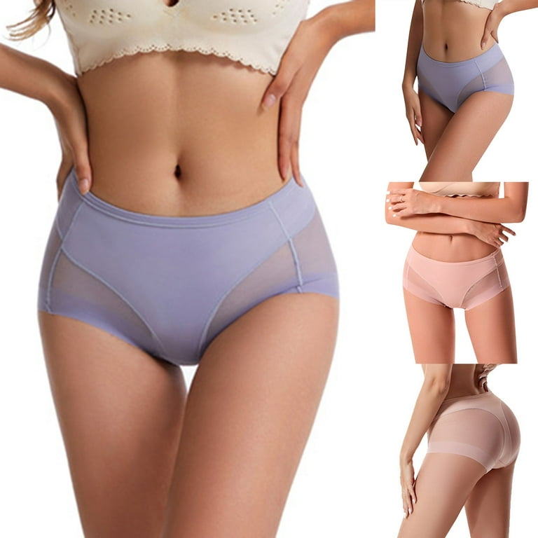 ZMHEGW Period Underwear For Women Seamless Bikini Half Back