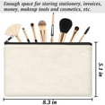 thumbnail image 3 of ZeeDix 40pcs Canvas Pencil Case Diy Craft Zipper Pouch Makeup Storage Bag, 3 of 6