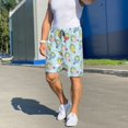 thumbnail image 6 of Logiee Frog In Mermaid Print Men's Pajama Shorts with Drawstring & Pockets,Sleep Shorts for Men,Sleepwear Bottoms,Elastic Waistband Loungewear-XX-Large, 6 of 6