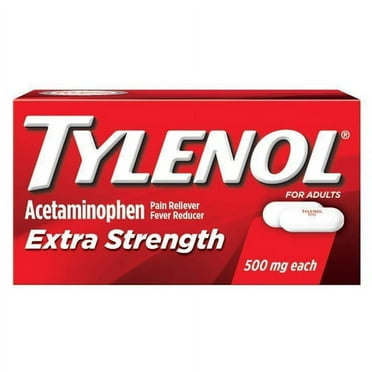 Tylenol Extra Strength 500 Mg Caplets - 4 Ea, 6 Pack, 6 Pack