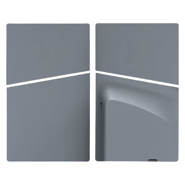 Carcasa Placa Lateral Frontal Repuesto para Consola Slim Disc Edition (plateada)