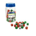 thumbnail image 1 of Dados de fracciones de EAI Education: rojo, blanco y verde - Juego de 144 EAI Education 0841971107561, 1 of 1
