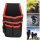 thumbnail image 5 of Bolsa de herramientas multifunción portátil de tela Oxford para exteriores, escalada, acampada, riñonera con cinturón, borde rojo, 5 of 12